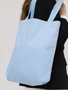 Zoozie Bags 2069 Bolso Tote de Gabardina Azul 35x40x8cm